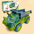 thumbnail image 2 of Dinosaur Car Toy Interactive - Plastic Dinosaur Vehicle Toy Friction Powered Car, 2 of 4
