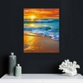 thumbnail image 4 of Shiartex  Beach Decor Ocean Wall Art Beach at Sunrise Picture Print on Canvas Beach Art for Wall Beach Canvas Wall Art Beach Wall Art Beach Theme Decor Beach Art 16x20 in/12x16 in, 4 of 4