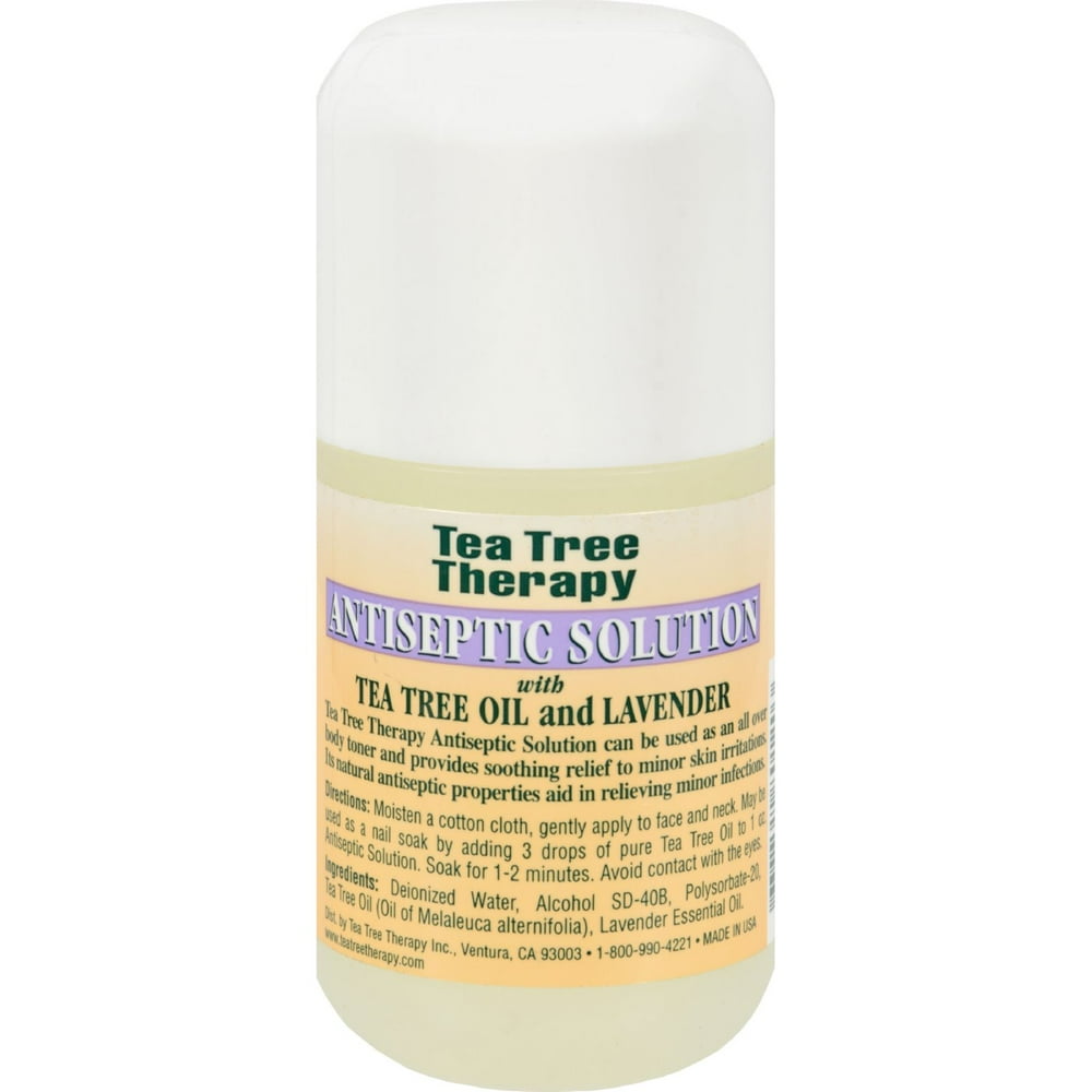 Tea Tree Therapy Antiseptic Solution Tea Tree Oil and Lavender 4 fl