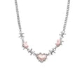 thumbnail image 5 of Collar de espinas de amor rosa, collar femenino dulce y genial, cadena de clavícula, collar estilo hip hop, 5 of 5