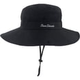 thumbnail image 4 of LQCrafK Women UPF 50 Ponytail Sun Hat Wide Brim UV Protection Foldable Bucket Hat, 4 of 7