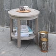 thumbnail image 2 of Cambridge Casual  Sherwood Teak Patio Side Table Grey 18" - Weathered Gray, 2 of 5