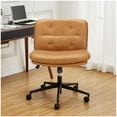 thumbnail image 1 of Kojooin Silla de Oficina Moderna de Cuero de PU sin Brazos, Ajustable en Altura, con Ruedas, Tamaño Estándar para Oficina, Juegos, Comedor, 1 of 6