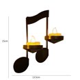thumbnail image 3 of Candelero de nota musical de Metal, candelabros estables, decoración para decoración de fiestas Hugtrwg Para estrenar, 3 of 7