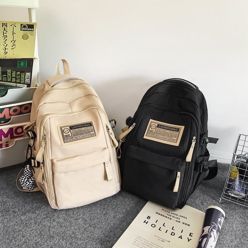 2023 New School Bag INS High Quality School Bag Large Capacity Unisex College Student School Backpack Walmart