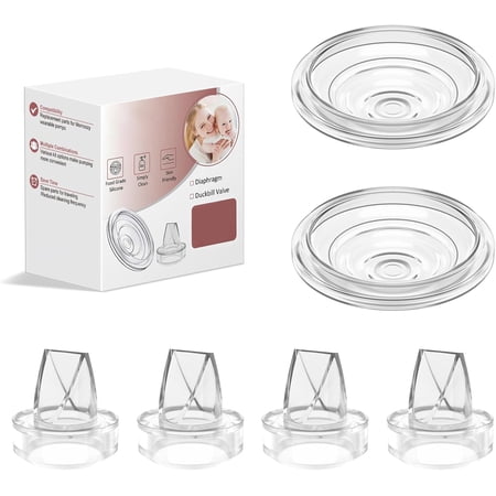 OITY 6Pcs Breast Pump Replacement Parts for S9 Pro S12 Pro S9 S12,Wearable Electric Breast Pump Parts Accessories,Breastfeeding Essentials Kit for New Moms