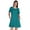 Teal Green, variant on Inkmeso Swing Dress With Pockets Summer Cotton Tunic Tshirt Dress For Women