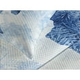 thumbnail image 4 of Ambesonne Moose Quilted Bedspread Set 3 Pcs, Blue Winter Antlers Tree, King Size, Blue White, 4 of 5