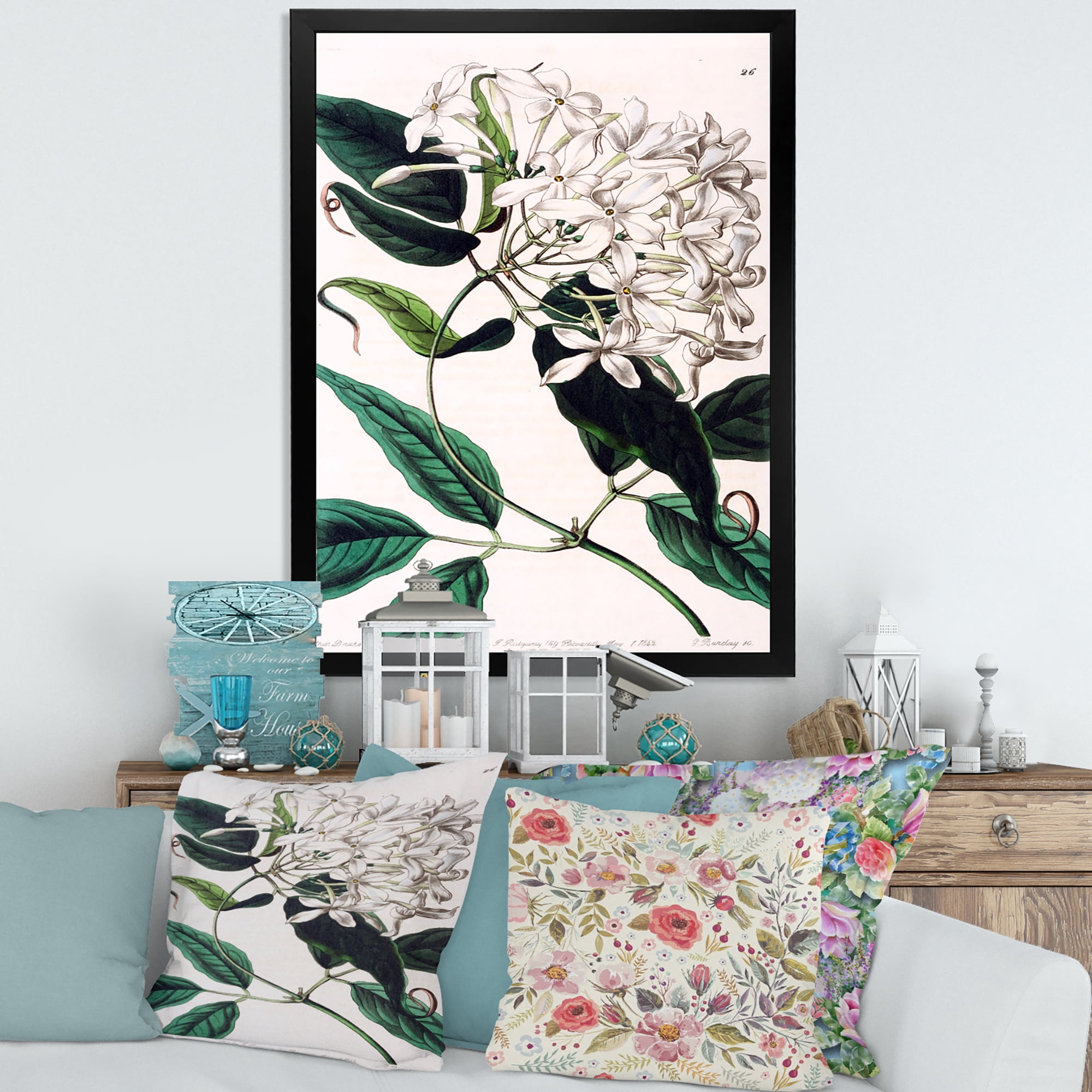 Designart 'Ancient Plant Life XXIV' Traditional Framed Art Print