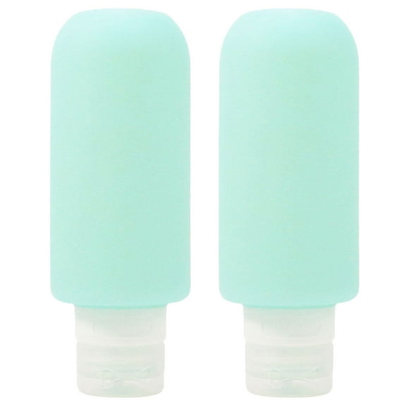 Silicone Squeeze Bottles for Storage 2 Pcs Transparent Travel Essentials with Leak Proof Design