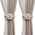 thumbnail image 1 of 2 lazos para cortinas, hebillas para cortinas, lazos para cortinas, bonitos lazos para cortinas con flores, cuerda decorativa para tratamiento de ventanas de dormitorio, 1 of 5