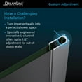 thumbnail image 5 of DreamLine SDLI34W720XTX09 Linea 34" W x 72" H Frameless Shower Screen in Satin Black, 5 of 7