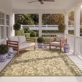 thumbnail image 3 of SAFAVIEH Courtyard Aubrey Floral Indoor/Outdoor Area Rug, Green/Creme, 6'7" x 9'6", 3 of 8
