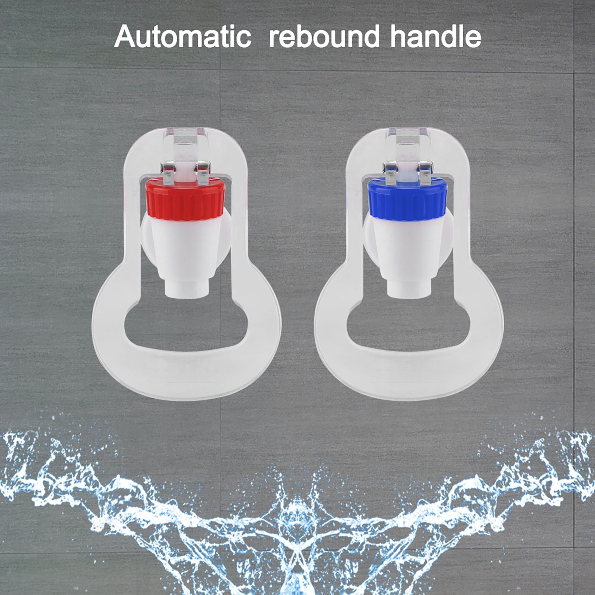 2pcs Plastic Water Cooler Faucet Push Type Handle fit Drink Water