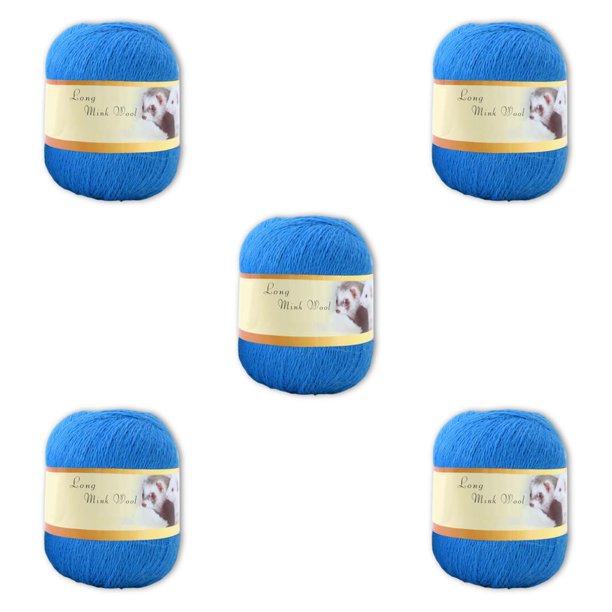 Bewildely Knitting Yarn Purses Crocheting Thread Sweaters Kids Cushion Blanket Beginners Supplies Weaving Lightweight Color 40 años 5piezas Bewildely CBP181777