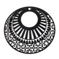 thumbnail image 1 of 10 piezas de colgantes de filigrana de metal ovalados con estampado de filigrana hueca pintada para hacer pendientes, collares y joyas, 39 x 36 cm, 1, 1 of 5