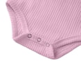 thumbnail image 5 of WRKEKC Baby Boy Rompers Short Sleeve Turndown Collar Solid Color Snap Button Bodysuit for Infants 0-24 Months, 5 of 5