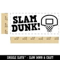 thumbnail image 2 of Slam Dunk Basketball Teacher Student School Self-Inking Rubber Stamp Ink Stamper - Red Ink - Small 1-1/2 Inch, 2 of 7