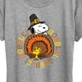 thumbnail image 3 of Peanuts - Gobble Gobble - Women's Short Sleeve Graphic T-Shirt, 3 of 6