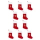 thumbnail image 3 of Kearding Medias navideñas personalizadas de tela - Ambiente festivo con tejido de precisión Tejido de precisión Large Red B B roja grande 10Conjunto, 3 of 6