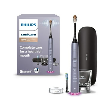 Philips Sonicare DiamondClean Smart 9300 Electric Toothbrush, Sonic Toothbrush with App, Pressure Sensor, Brush Head Detection, 4 Brushing Modes and 3 Intensity Levels, Grey, Model HX9903/45