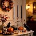 thumbnail image 6 of Spiral Taper Candles for Halloween and Holiday Home Decoration, Dripless Twisted Candlesticks for Dinner Party Black, 6 of 6