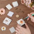 thumbnail image 4 of 1set Press Flower Tool sets with Wood Book Binding Machine & Fibre Drying Plate & Sponge Mat Translucent Tracing Paper White 10~49.8x22~50x8.7mm Hole: 4mm, 4 of 6