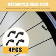 thumbnail image 2 of 4pcs Silver Tone 90 Degree Vacuum Tyre Valve Stem Extenders Adapter for Car Motorcycle Bicycle, 2 of 6