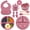 Pink, variant on Lumikrypt Silicone Baby Feeding Set, 9 Pcs Baby Led Weaning Utensils, Baby Suction Bowl, Plates, Bib, Spoons Set, Sippy Cup with Straw, Baby Self Feeding Supplies Set