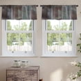 thumbnail image 2 of LALILO Kitchen Curtain Valance Vintage Card With Flowers Rod Pocket Window Curtain 52"x 18" Set of 2, 2 of 7