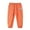 Orange, variant on MEZZALL Toddler Kids Linen Pants With Elastic Waist Long Pants Skin Friendly For Active Boys Girls Trousers, 3-4 Years