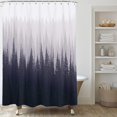 thumbnail image 3 of Forest Shower Curtains, Nature Misty Mountain Tree Shower Curtain Set, Rustic Forest Green Shower Curtains for Bathroom, Waterproof Fabric with 12 Hooks, 72 x 72 Inches, 3 of 6