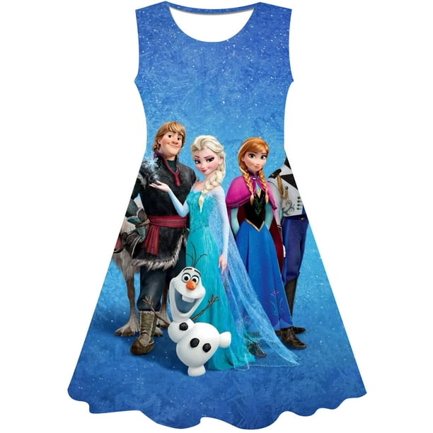 Vestido de anna frozen para niña sale