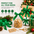thumbnail image 7 of 10Pcs Pre-Tied Satin Ribbon Bows with Twist Ties, Green Gift Bows for Treat Bags, Cookie Bags, Baby Shower, Wedding, and Party Decorations, 7 of 7