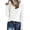 White #16, variant on WULMLEO Cozy Sweaters for Women Casual Long Sleeve Loose V-Neck Knit Solid Color Pullover Tops Wine One Size