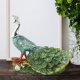 thumbnail image 3 of AMLESO Peacock Ornament Crafts Gift Statuette Resin Sculpture Figurine Animal Model for, 3 of 6