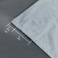 thumbnail image 3 of Hiasan Luxury Stone Blue Velvet Curtain with Tiebacks-Blackout Curtains for Bedroom/Living Room, Rod Pocket, 60" x 84", Set of 2, 3 of 8