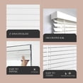 thumbnail image 3 of REGAL estate Cordless 2" Smooth Faux Wood Blinds, Room Darkening Privacy Window Blinds, White, 28" W x 60" H, 3 of 3