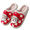 SantaRed, variant on Qaltryn Unisex Fuzzy Plush Christmas House Slippers Warm Non‑Slip Indoor Outdoor Family‑Matching Festive Winter Holiday Gift Footwear