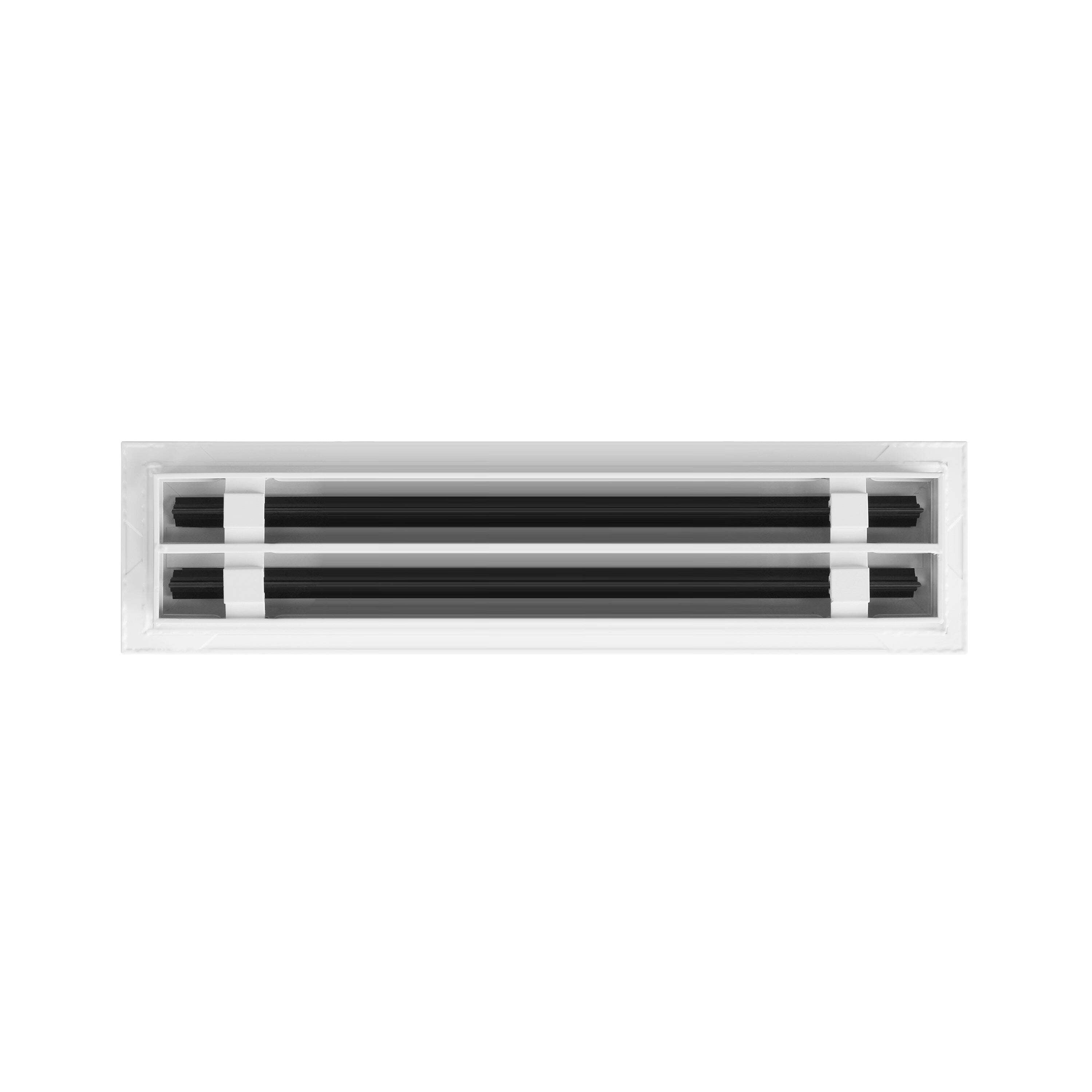 BUILDMART - 16x4 Modern AC Vent Cover - Decorative White Aluminum Air Vent - Standard Linear Slot Diffuser - Heating and Cooling Register Grille for Ceiling, Walls & Floors - Texas Buildmart