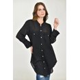 thumbnail image 1 of Blusa larga translucida Roman Fashion /Juvenil, 770 (Negro) negro G, 1 of 4