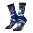 thumbnail image 2 of Womens Michigan Flag Dress Crew Socks Colorful Novelty Socks, 2 of 7