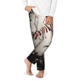 thumbnail image 2 of Hirioo Baseball Breaking Glass for Teenagers' Pajama Pants Womens Lounge Pants with Pockets Pj Bottoms Pants for Men-Small, 2 of 6