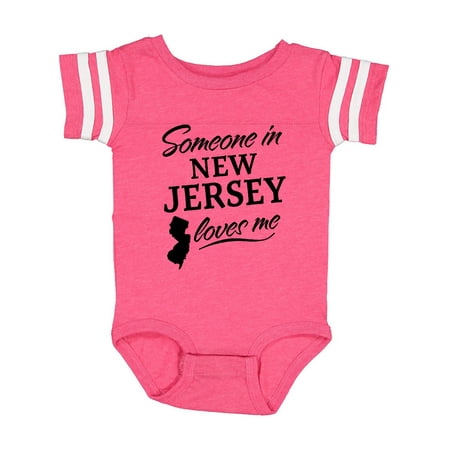 

Inktastic Someone in New Jersey Loves Me Gift Baby Boy or Baby Girl Bodysuit