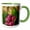 Green/White, variant on 3drose, a Macro Photograph of a Pink Canna Lily in Bloom., 11oz Magic Transforming Mug