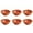 Orange, variant on Fasiaou 6Pcs Square Wheat Straw Plates Deep Dinner Dishes 4 Inches Unbreakable Tableware for Noodle Rice Fruit Cereal Dessert Salad, Dishwasher Microwave Safe Dinnerware(Blue)