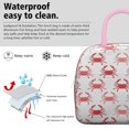 thumbnail image 3 of Lunch Bag Lunch Box for Women Reusable Insulated Lunch Bags,Water-Resistant Abstract Crab Elegant Cooler Lunch Tote Bag, Large Capacity for Work Travel Picnic, 3 of 6