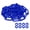 Blue, variant on Uxcell 6.5ft 1" Dia. Blue Plastic Safety Chain Links with S Hooks for Crowd Control Queue Line