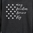 thumbnail image 3 of Instant Message - May Freedom Fly Forever  - Women's Lightweight French Terry Long Sleeve Shirt, 3 of 6