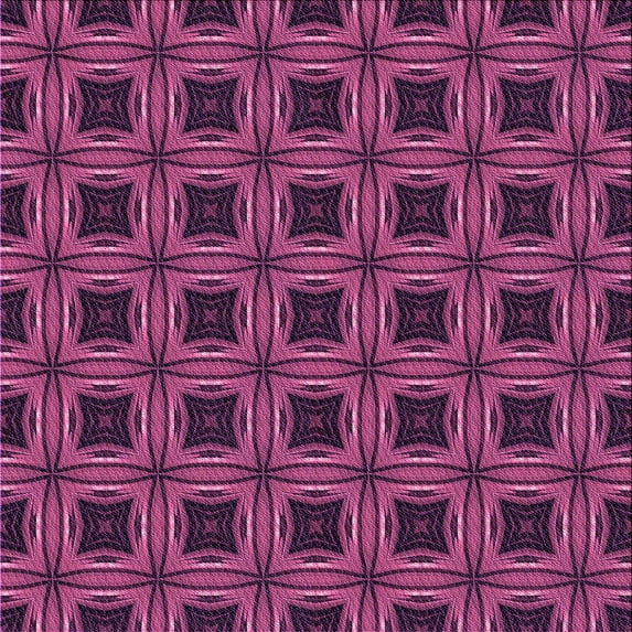 Ahgly Company Machine Washable Indoor Square Transitional Magenta Pink Area Rugs, 5' Square